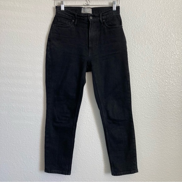 Everlane The Original Cheeky Jean Organic Cotton Hi Rise Black 25 - Picture 5 of 16